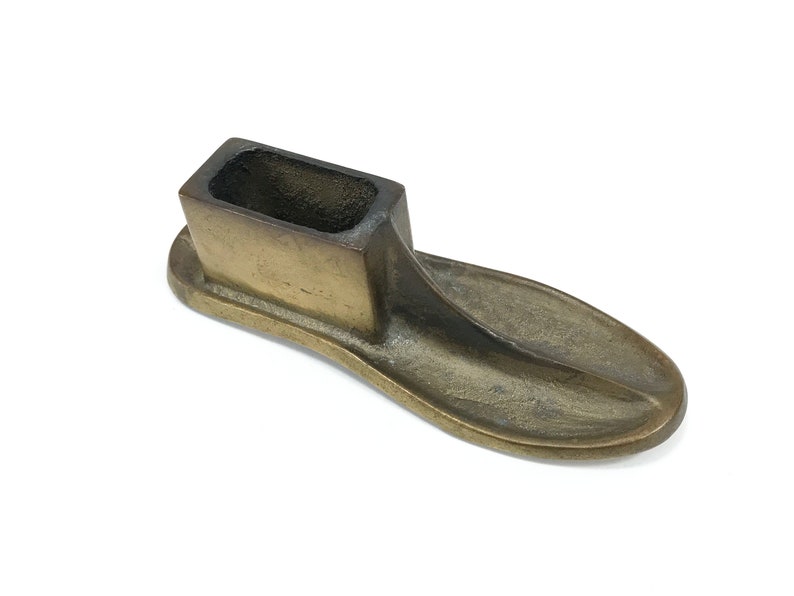 circa early 20th century Metal Cobbler/'s Mold Vintage Child/'s Shoe Last