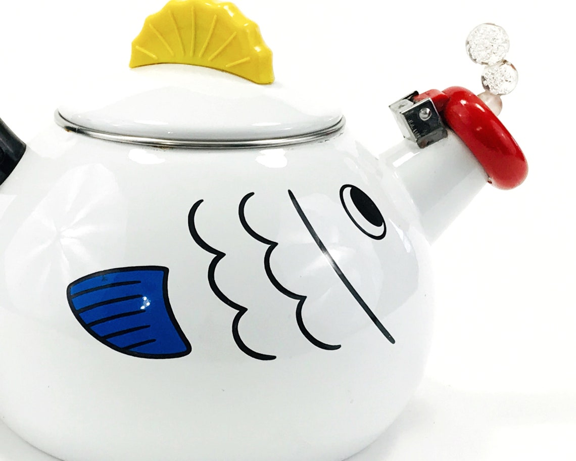 Vintage Kamenstein Tea Kettle Fish Novelty Tea Kettle 1980s Etsy
