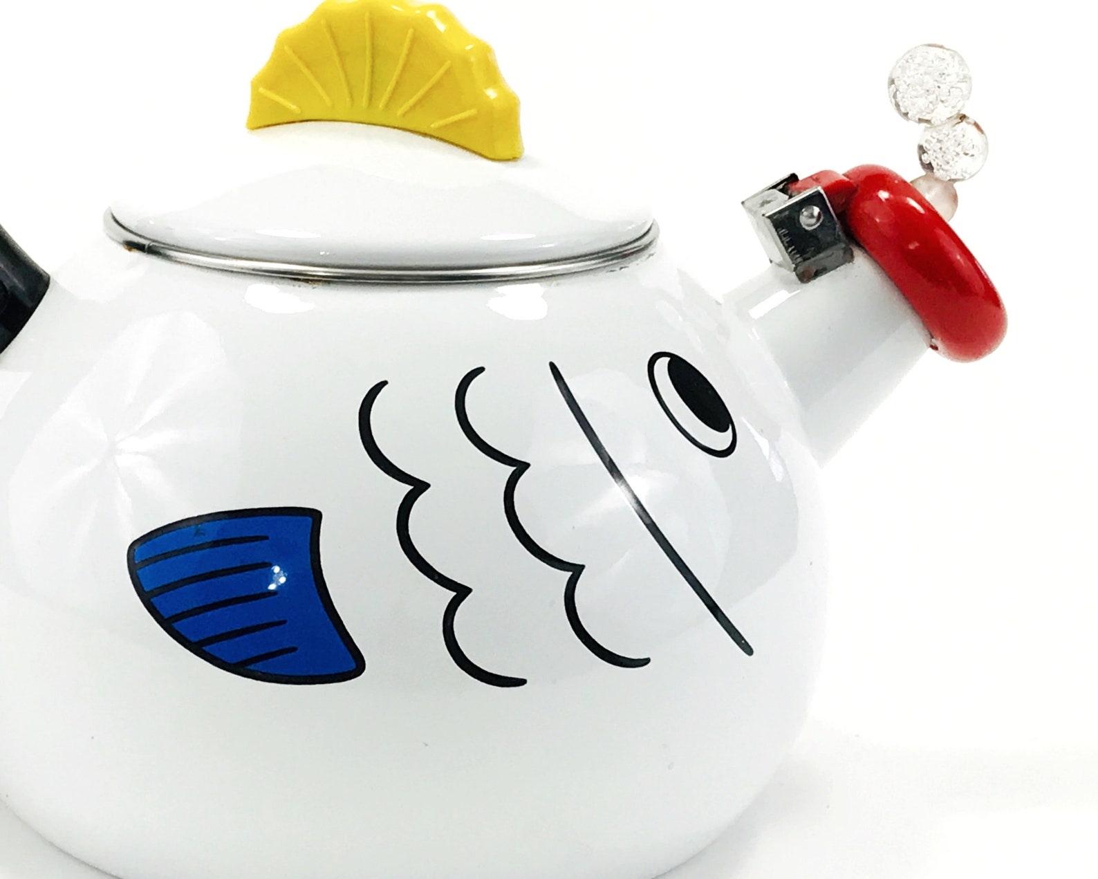 Vintage Kamenstein Tea Kettle Fish Novelty Tea Kettle 1980s Etsy