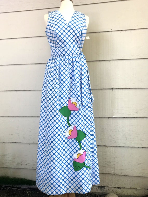 Fabulous Vintage Maxi Dress, Ava Bergmann Swirl, N