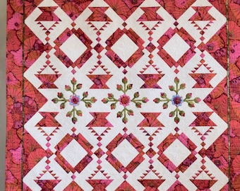 Roses Remembered, In the American Tradition, red and white quilts, traditional quilts,  International quilt festival quilts