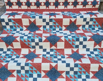 Remembered, Quilt of Valor, quilt pattern, freedom, patriotic, 4th of July, red white and blue, honor flight, military, tribute, veteran
