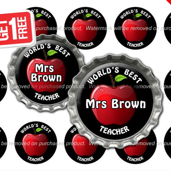 Teacher Bottle Cap - Etsy
