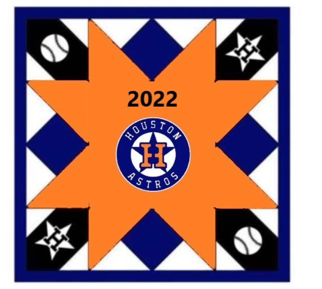 Houston Astros Barn Quilt Board 2x2 Etsy