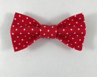 Red Polka Dot Cat Bow Tie