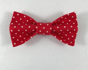 Red Polka dot Cat Bow tie, Cat tie, Cat Bow tie collar