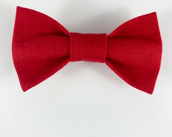 Solid Red Cat Bow tie