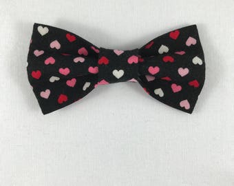 Heart Cat Bow tie, Hearts Cat Bow tie collar, Cat tie