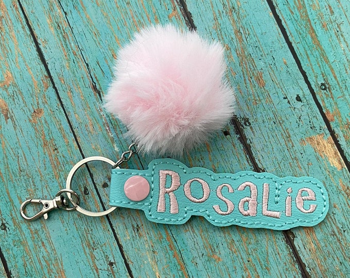 PomPom Name Tag for Backpack