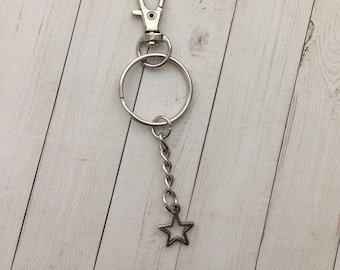 Star Charm ADD ON- for Personalized Bag Tag, Luggage Tag, Key Chain, Air Pod Case, Zipper Pull Charm