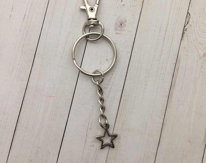 Star Charm ADD ON- for Personalized Bag Tag, Luggage Tag, Key Chain, Air Pod Case, Zipper Pull Charm