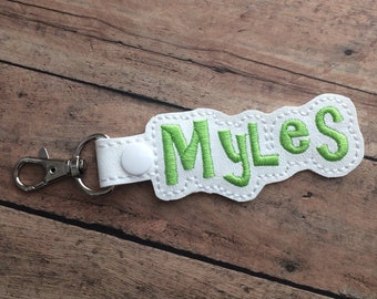 White Name Tag for Backpack