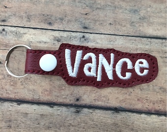 Maroon Name Tag for Backpack
