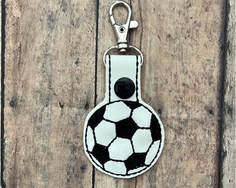 Soccer Ball Bag Tag or Zipper Pull