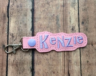 Light Pink Name Tag for Backpack, Lunchbox, Luggage, Suitcase, Bag, Key Chain, Lanyard, ID, Zipper Pull, Snap Tab