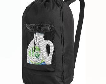 Custom Order: Set of 4 Black Laundry Backpacks