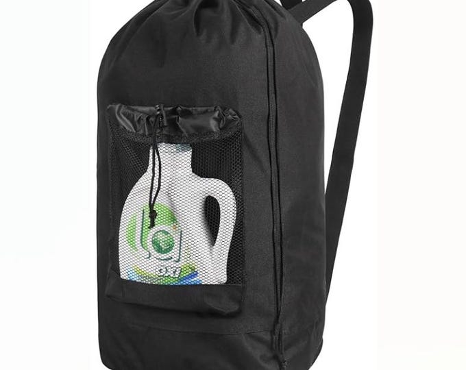 Custom Order: Set of 4 Black Laundry Backpacks