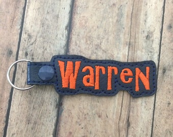Dark Navy Blue Name Tag for Backpack