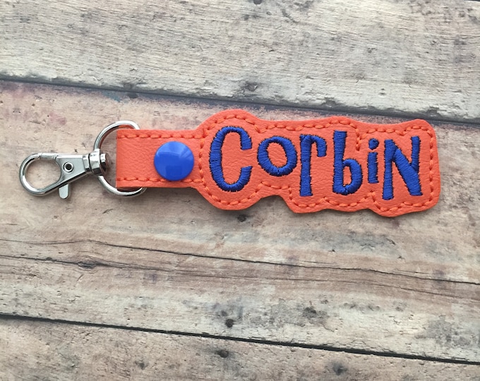Orange Bag Tag for Backpack