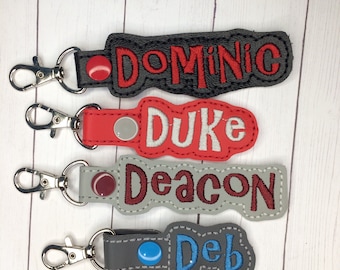 SAMPLE SALE - "D" Names - Bag Tag for Backpack Luggage - Ready Made - Ready to Ship