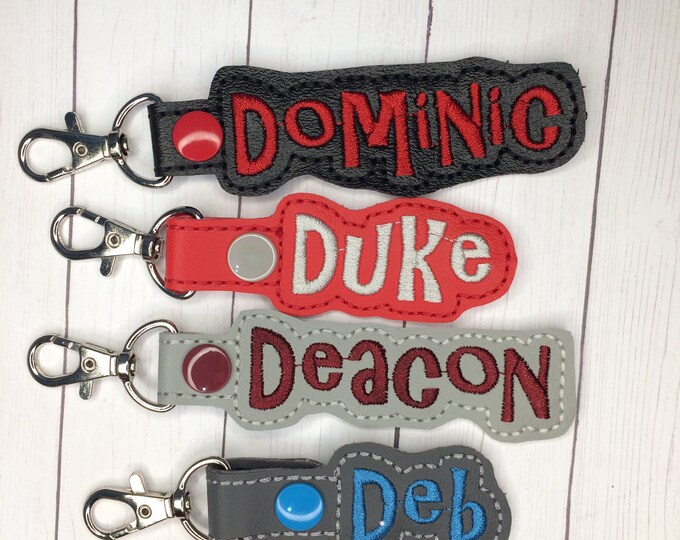 SAMPLE SALE - "D" Names - Bag Tag for Backpack Luggage - Ready Made - Ready to Ship