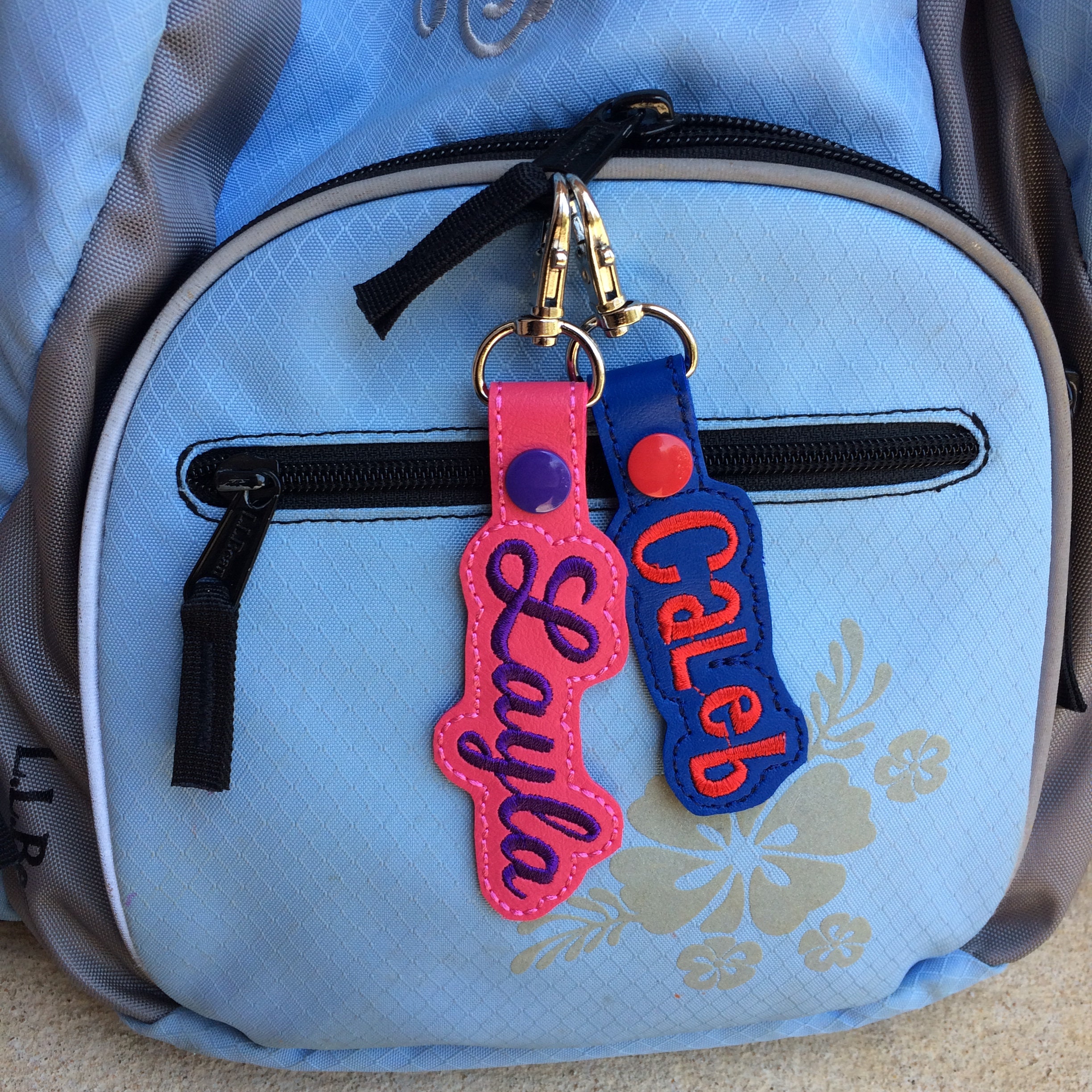 Name Tag for Backpack, Personalized Luggage Tag, Key Chain Fob, Lanyard