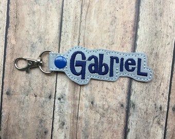 Gray Name Tag for Backpack, Lunchbox, Luggage, Suitcase, Bag, Key Chain, Lanyard, ID, Zipper Pull, Snap Tab