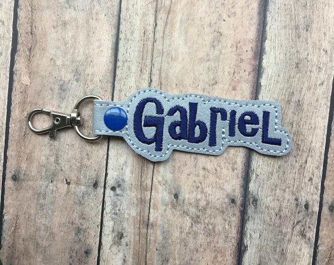 Gray Name Tag for Backpack