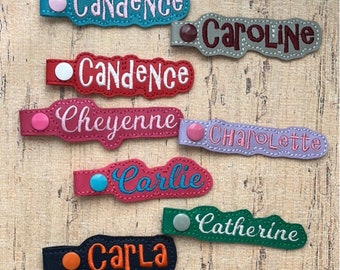 SAMPLE SALE - "C" Names Bag Tag for Backpack Luggage - Ready Made - Ready to Ship