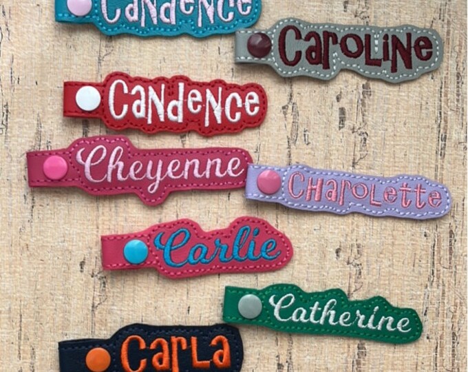 SAMPLE SALE - "C" Names Bag Tag for Backpack Luggage - Ready Made - Ready to Ship