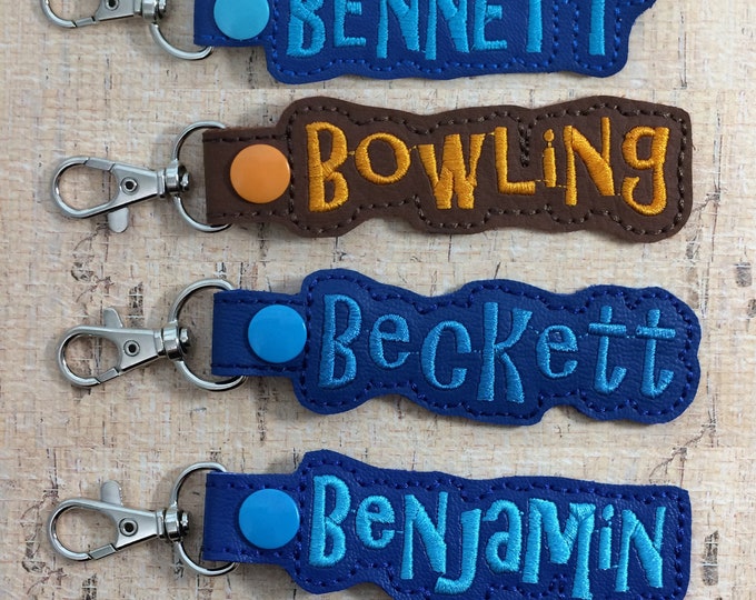 SAMPLE SALE - "B" Names Bag Tag for Backpack Luggage - Ready Made - Ready to Ship