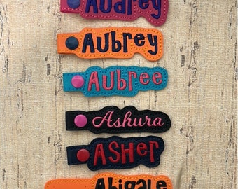SAMPLE SALE - "A" Names Bag Tag for Backpack Luggage - Ready Made - Ready to Ship