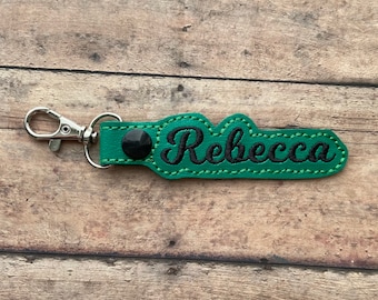 Green Name Tag for Backpack, Lunchbox, Luggage, Suitcase, Bag, Key Chain, Lanyard, ID, Zipper Pull, Snap Tab