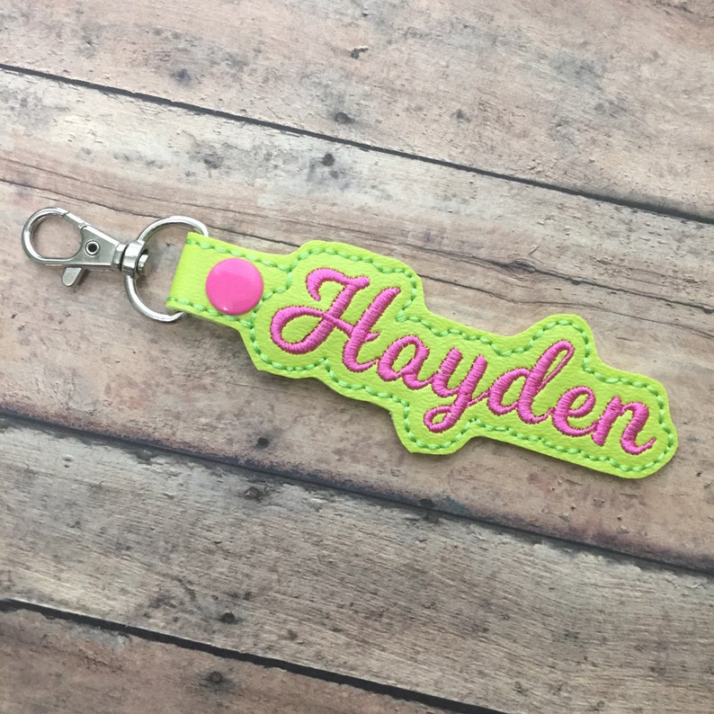 Lime Green Name Tag for Backpack Lunchbox Luggage Suitcase Etsy