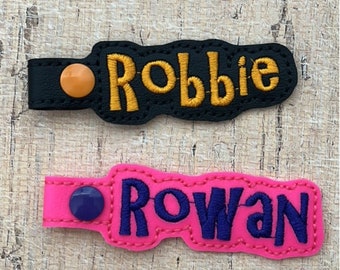 SAMPLE SALE - "R" Names Bag Tag for Backpack Luggage - Ready Made - Ready to Ship