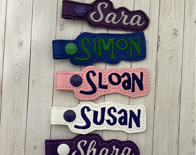 SAMPLE SALE - "S" Names Bag Tag for Backpack Luggage - Ready Made - Ready to Ship