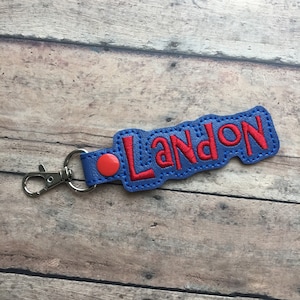 Royal Blue Custom Name Tag for Backpack, Lunchbox, Luggage, Suitcase, Bag, Key Chain, Lanyard, ID, Zipper Pull, Snap Tab