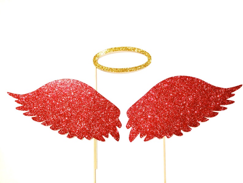 Photo Booth Props Angel Wings and Halo Set of 3 Extra Large Props You
