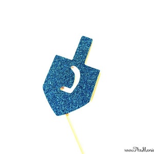Chanukka-Fotoautomat Requisiten - Glitter Foto Props - Dreidel Prop - GLITTER Photobooth Props