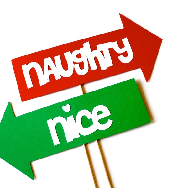 Naughty or Nice Sign Etsy