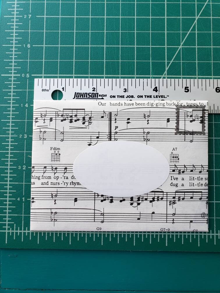 Handmade Sheet Music Envelopes 4x5.5 Labeled W/blank Etsy