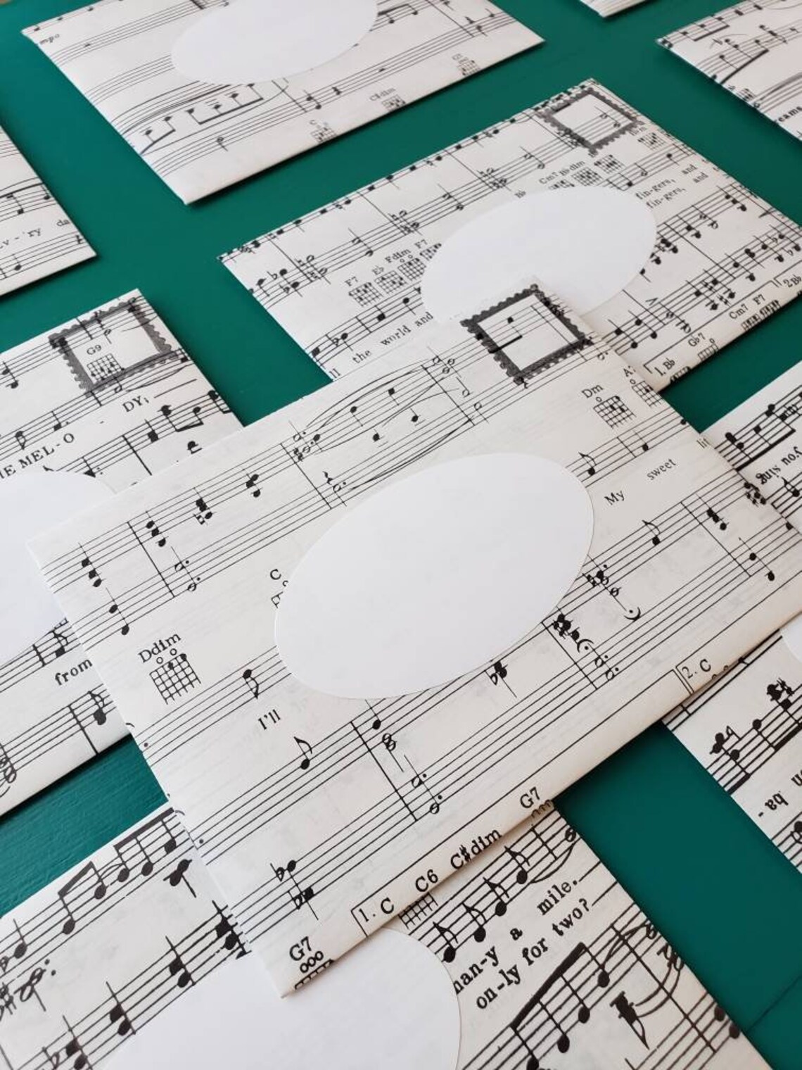 Handmade Sheet Music Envelopes 4x5.5 Labeled W/blank Etsy