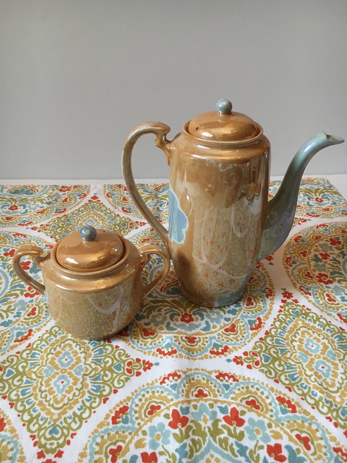 Vintage Hand Painted Japanese Tea Set Demitasse 3 Cups and 6 Etsy