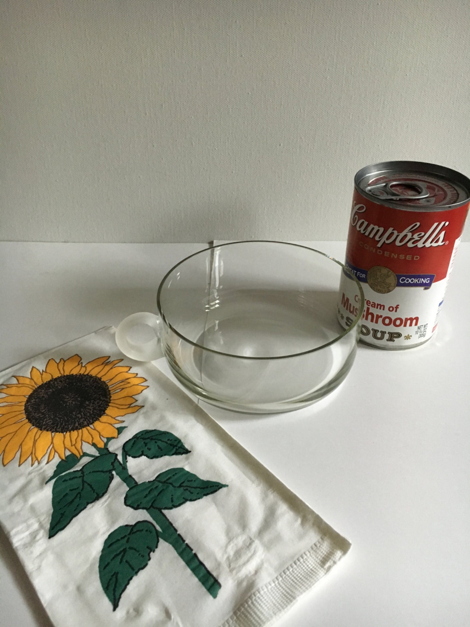 Vintage 8 Clear Glass Soup Bowls with Frosted Handle Large Etsy