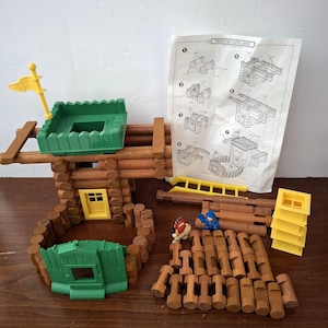 Lincoln Logs Frontier Fort & Explorer 1999-2000 Lumber Jax General Store 2017