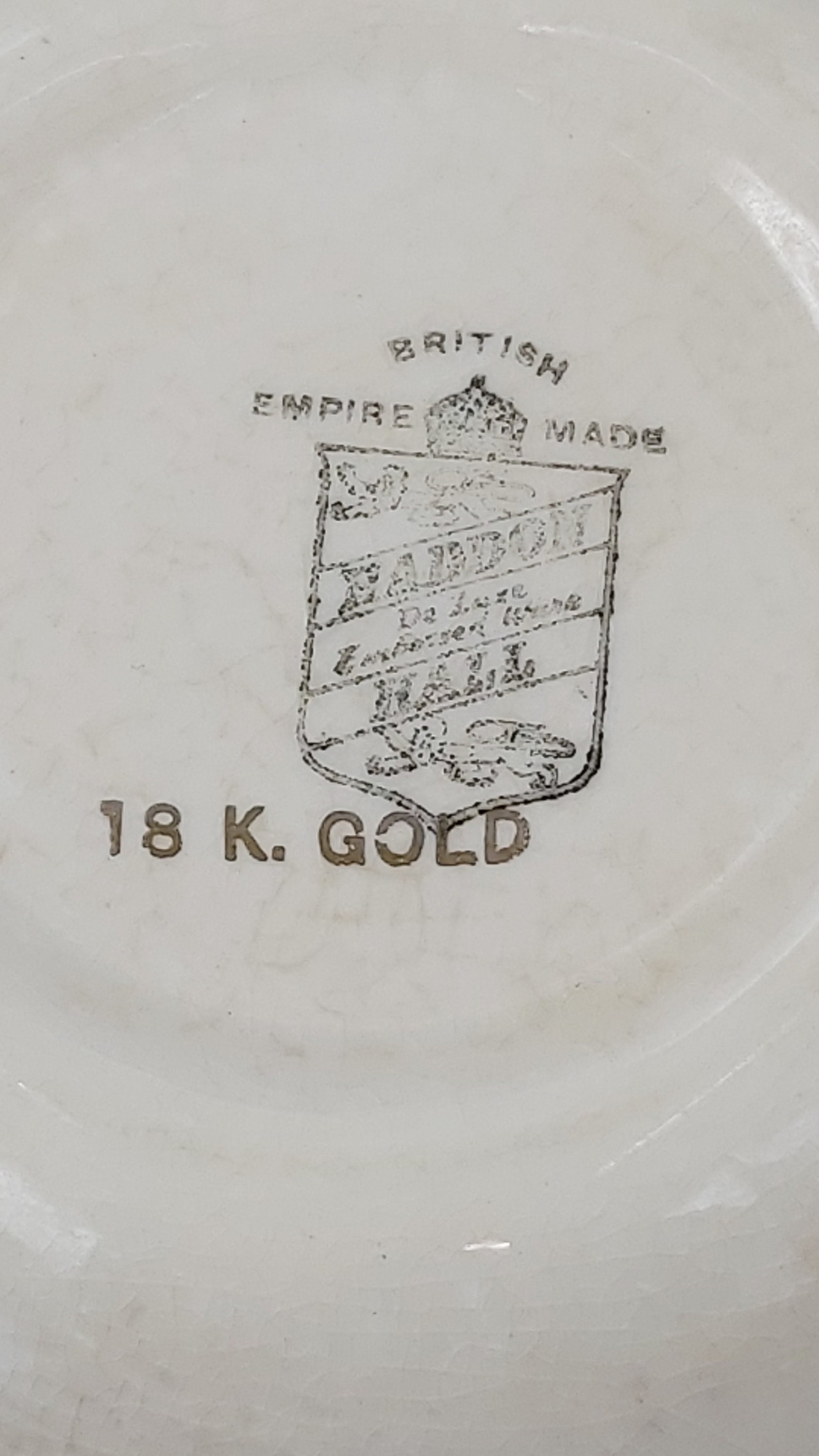 British Empire Made Haddon Hall De Luxe Embossed Ware Bowl 18K Etsy