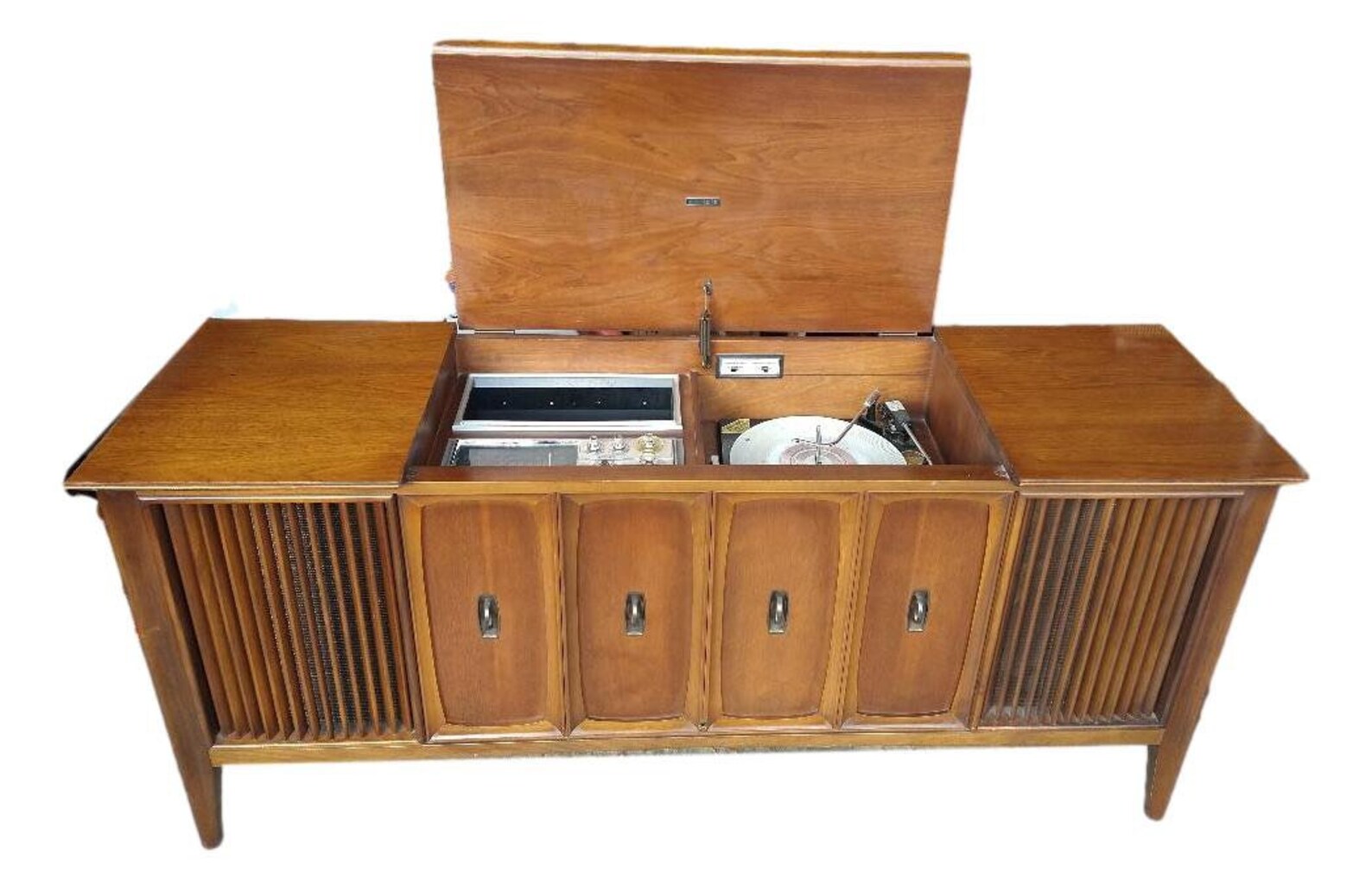 Zenith Stereo Console Turntable // Modified with All New High Etsy