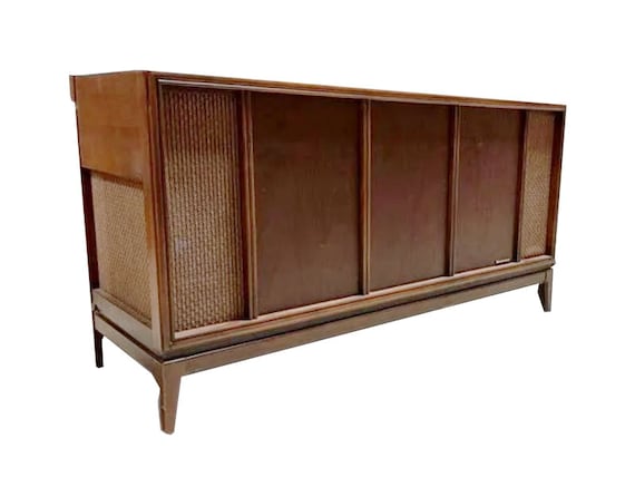 Modernized Magnavox Mid Century Modern, Vintage Mid Century Modern Stereo Cabinet