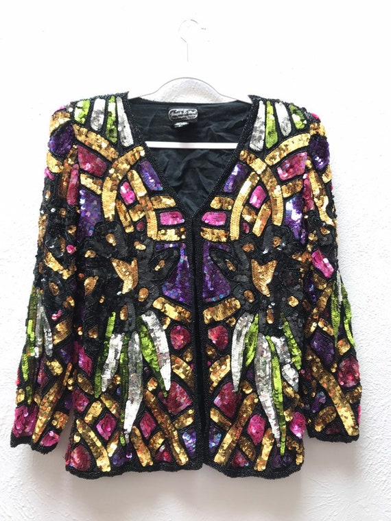 Small Gorgeous sequin jacket - image 5