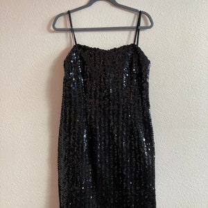 Large/XL Black sequin cocktail dress